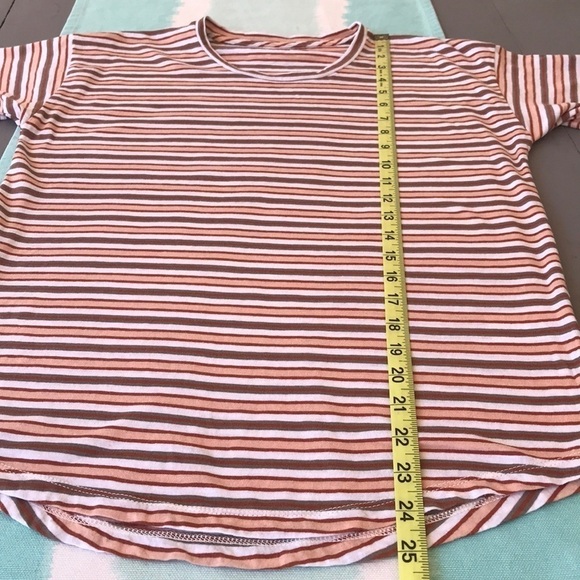 Madewell Whisper Cordoba Stripe Print Short Sleeve Crewneck T-Shirt - Picture 10 of 10